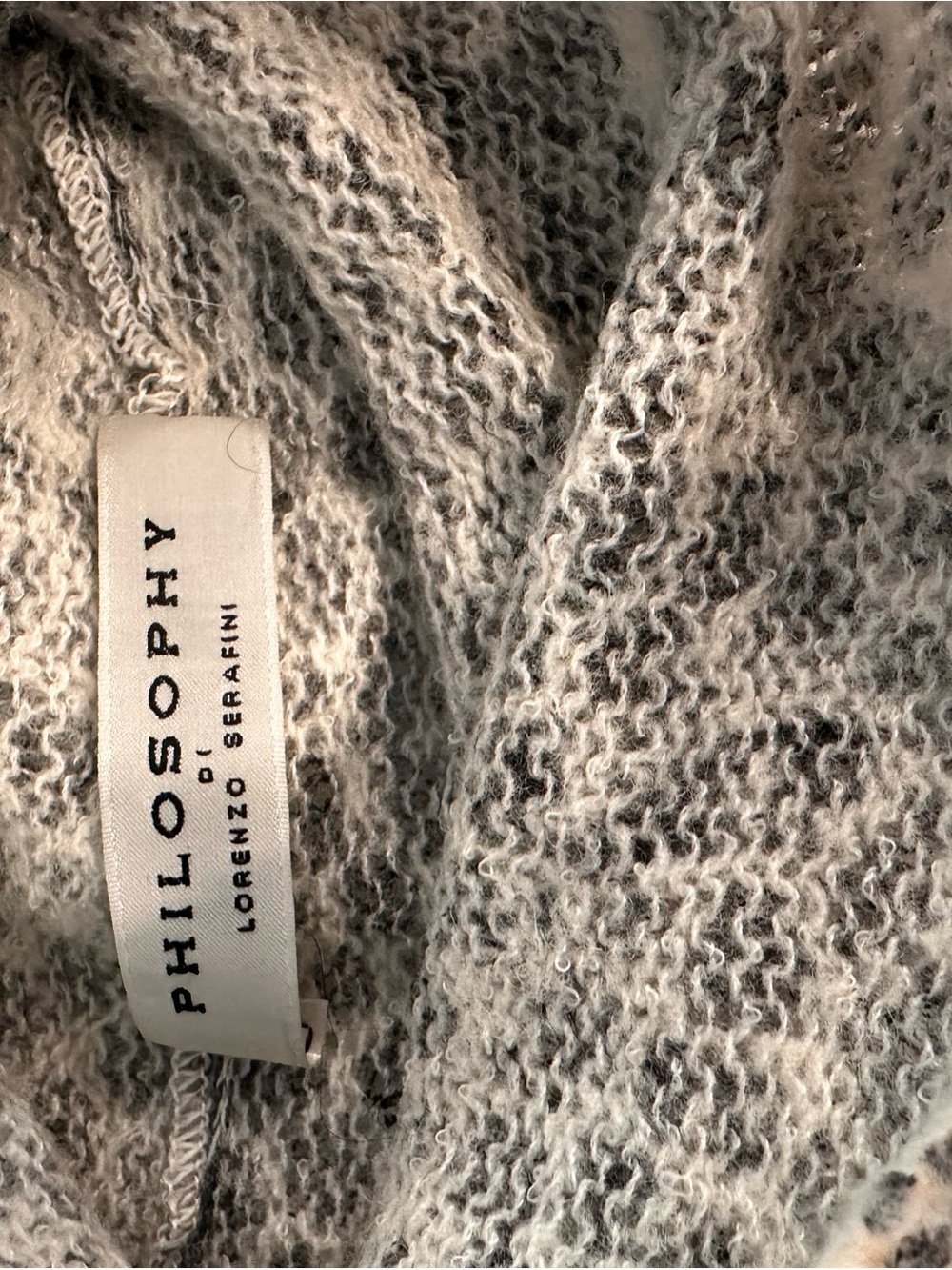 Philosophy di Lorenzo Serafini Black & Cream Knit Sweater - Picture 2 of 2